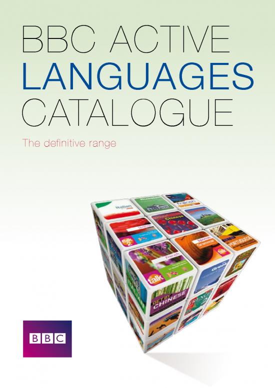 picture Language Pdf 103388 | Bbc Active Languages Catalogue