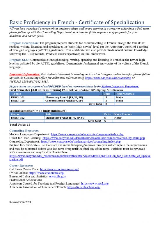 picture Language Pdf 102961 | Certificateofspecializationbasicproficiencyinfrench1