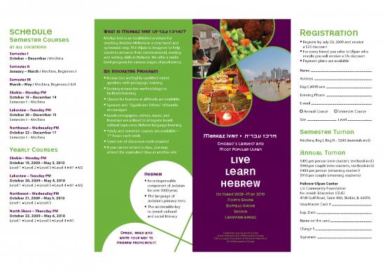 picture Learning Hebrew For Beginners Pdf 102262 | Cfje Brochure