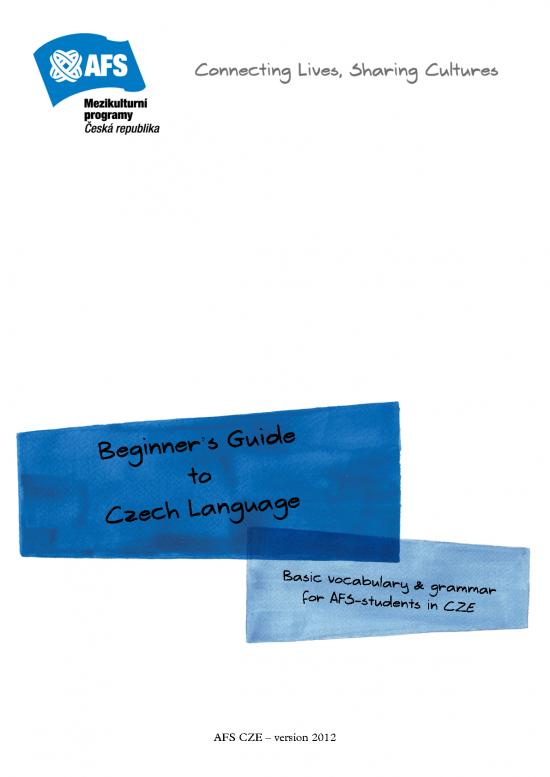 picture1_Language Learning Pdf 104056 | Cze Czech Vocabulary And Grammar
