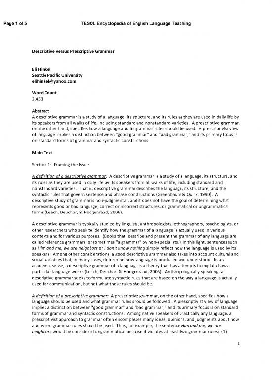 picture Language Pdf 102490 | Descriptive V Prescriptive
