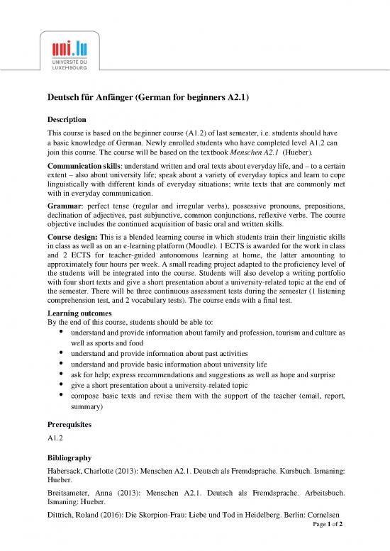 picture German Grammar Pdf 103717 | Deutsch A2