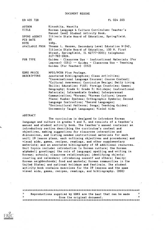 picture Korean Language Book Pdf 104180 | Ed405728