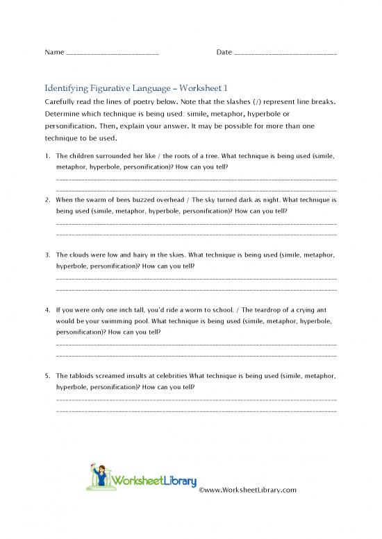 picture1_Language Pdf 102672 | Figurative Language Worksheet 1