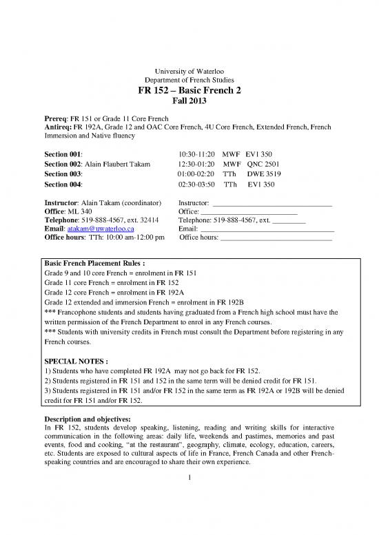 picture Basic French Pdf 102864 | Fr152 F13