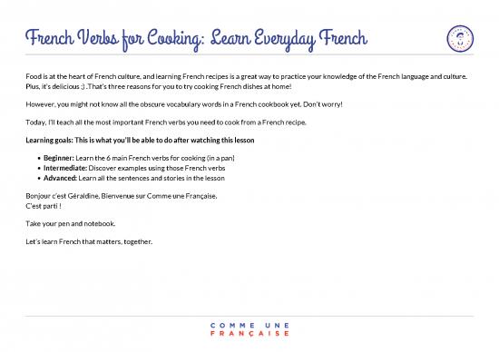 picture_Language Pdf 102981 | French Verbs Cooking