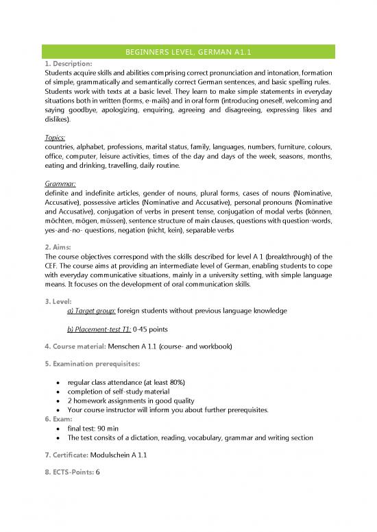 picture German Grammar Pdf 103716 | German A1