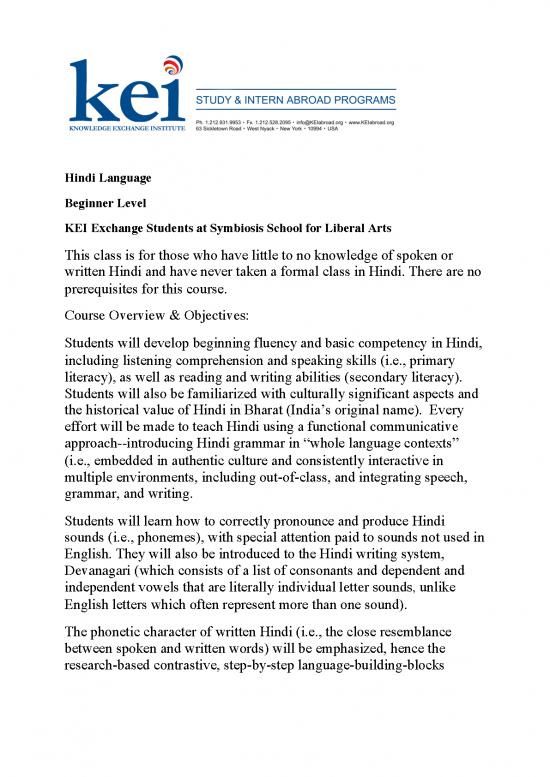 picture Language Pdf 102281 | Hindi Language (beginner)