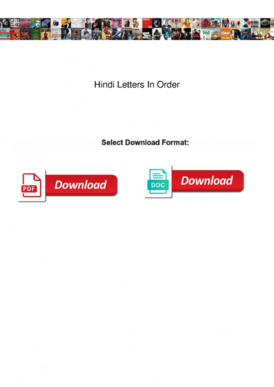picture Language Pdf 103376 | Hindi Letters In Order