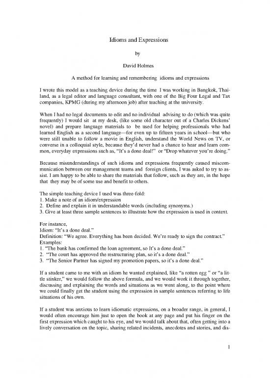 picture Language Pdf 103401 | Idioms And Expressions