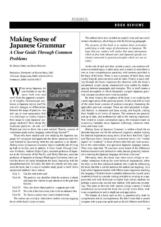 picture Basic Japanese Grammar Pdf 104762 | Making Sense Of Japanese Grammar A Clear Guide Through Common Problems