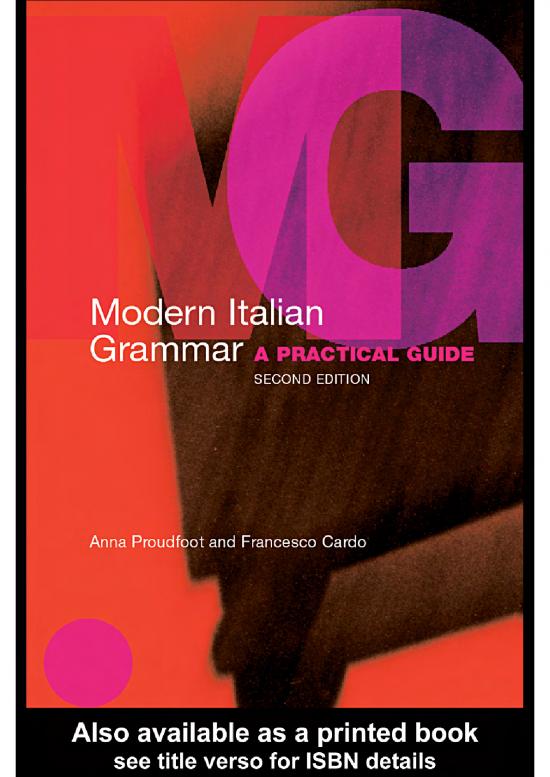 picture1_German Books Pdf 103925 | Modern Italian Grammar