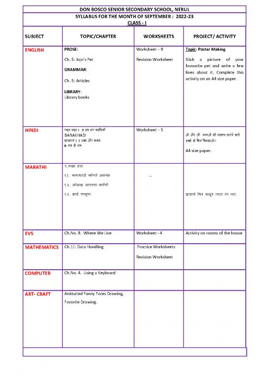 picture Hindi Grammar Pdf 102474 | Primary September 2022