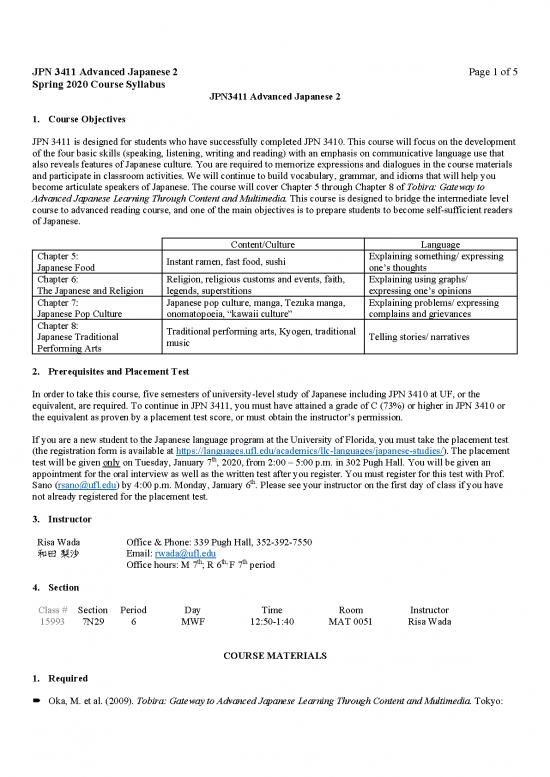 picture Language Learning Pdf 104339 | Spr20 Jpn3411 Syllabus