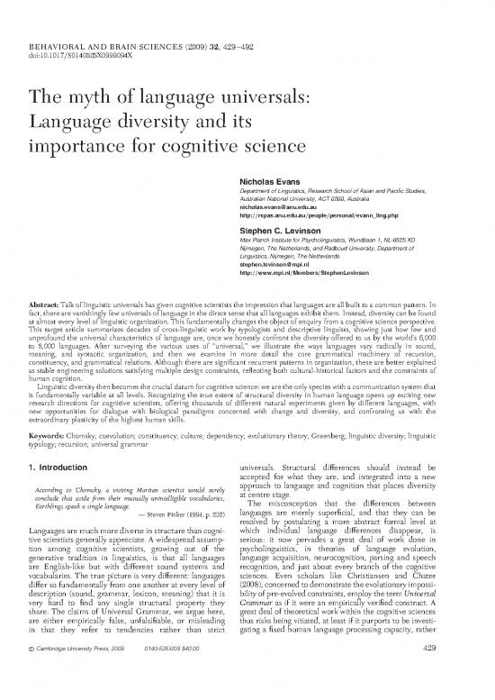 picture Language Pdf 102213 | Tomasello Universal Behbrainsci 2009 1554182