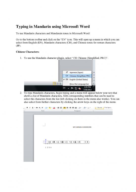 picture_Mandarin Pdf 103331 | Typing In Mandarin Using Microsoft Word