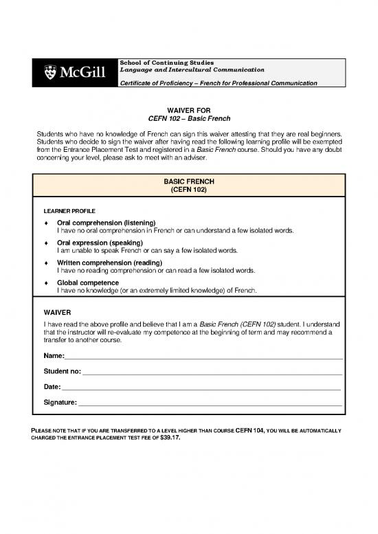 picture Language Pdf 103226 | Waiver Basicfrench Cefn 102 Fpc