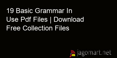 picture 19 Basic Grammar In Use Pdf Files | Download Free Collection Files