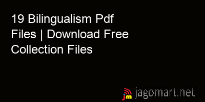 picture 19 Bilingualism Pdf Files | Download Free Collection Files