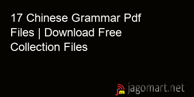 picture 17 Chinese Grammar Pdf Files | Download Free Collection Files
