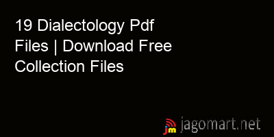 picture 19 Dialectology Pdf Files | Download Free Collection Files