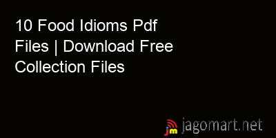 picture 10 Food Idioms Pdf Files | Download Free Collection Files