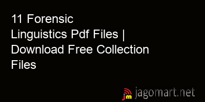 picture 11 Forensic Linguistics Pdf Files | Download Free Collection Files