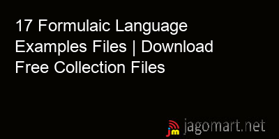 picture 17 Formulaic Language Examples Files | Download Free Collection Files