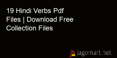 picture 19 Hindi Verbs Pdf Files | Download Free Collection Files