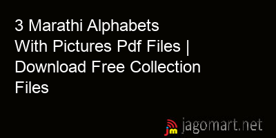 picture 3 Marathi Alphabets With Pictures Pdf Files | Download Free Collection Files