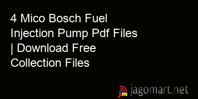 picture 4 Mico Bosch Fuel Injection Pump Pdf Files | Download Free Collection Files