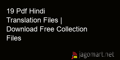 picture 19 Pdf Hindi Translation Files | Download Free Collection Files