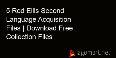 picture 5 Rod Ellis Second Language Acquisition Files | Download Free Collection Files