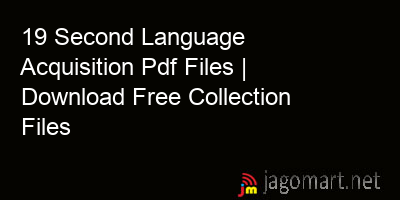 picture_19 Second Language Acquisition Pdf Files | Download Free Collection Files