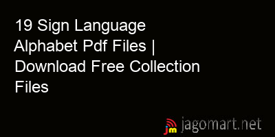 picture 19 Sign Language Alphabet Pdf Files | Download Free Collection Files