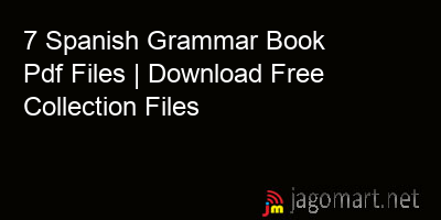 picture 7 Spanish Grammar Book Pdf Files | Download Free Collection Files