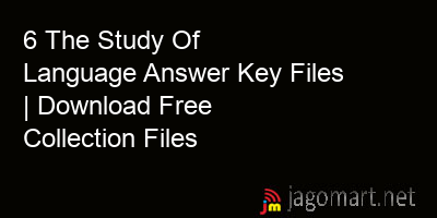 picture 6 The Study Of Language Answer Key Files | Download Free Collection Files