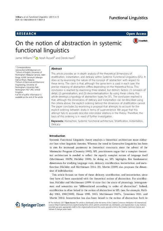 picture_Systemic Functional Linguistics Pdf 105977 | 12048 Williams