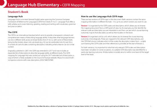 picture_Language Hub Pdf 105119 | 1597274425 Lhub Elem Sb Cefr Mapping