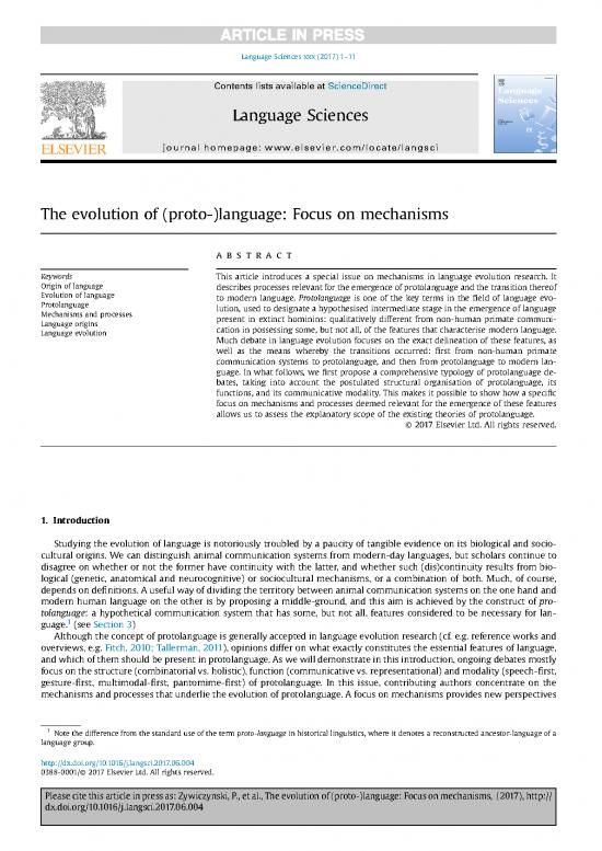picture1_Evolution Of Language Pdf 105583 | 2017 Intro Focus On Mechanisms Language Sciences