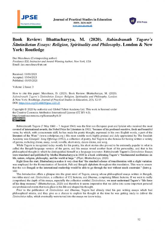 picture Education Pdf 105527 | 437454 Book Review Bhattacharyya M 2020 Rabindr E6d99f9c