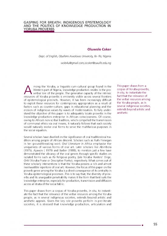 picture Yoruba Proverbs Pdf 104847 | 55 62 Oluwole Coker Ang