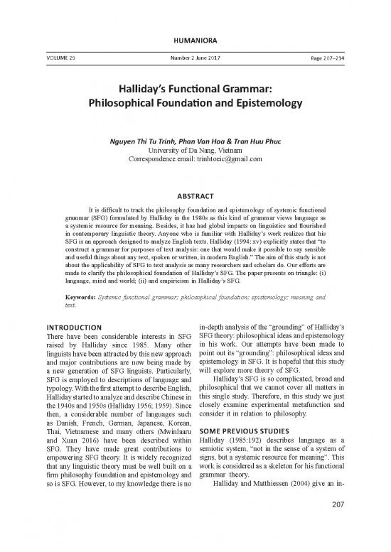 picture_Systemic Functional Linguistics Pdf 106011 | 66746 En Hallidays Functional Grammar Philosophic