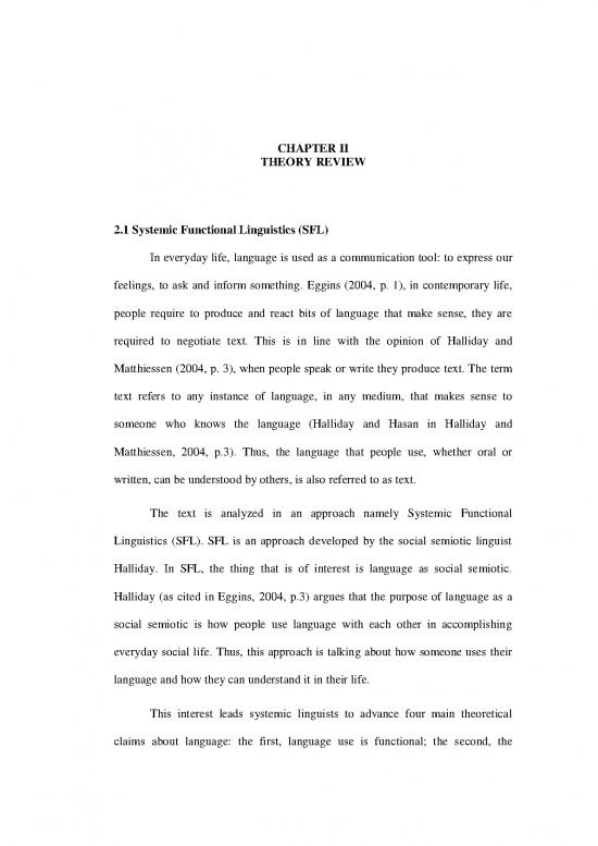 picture_Systemic Functional Linguistics Pdf 106042 | Bab 2 Nur
