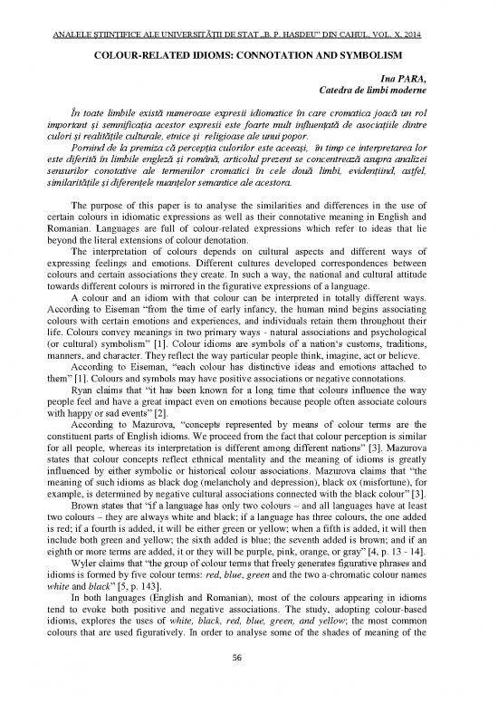 picture Colour Idioms Pdf 105459 | Colour Related Idioms  Connotation And Symbolism