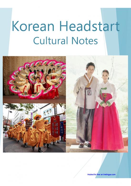 picture Korean Notes Pdf 105096 | Dli Korean Headstart Cultural Notes