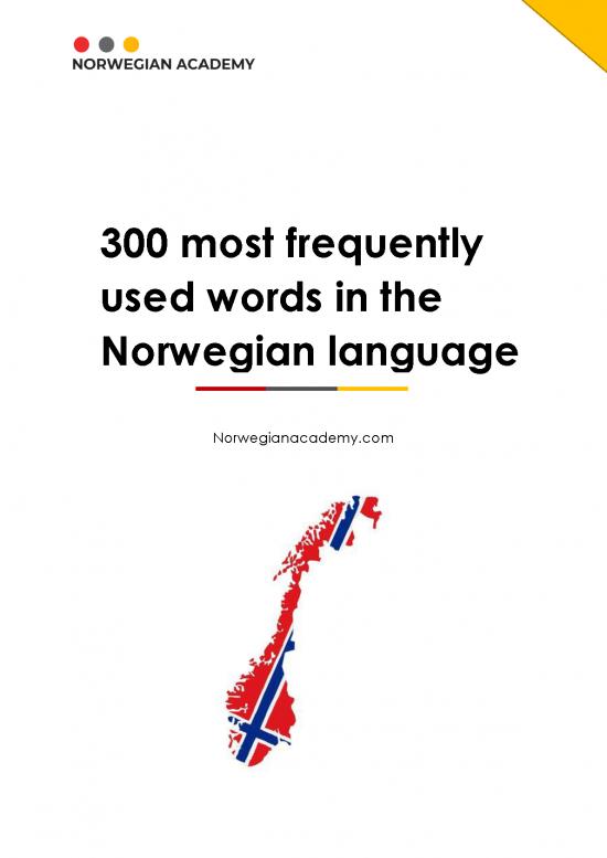 picture_Norwegian Vocabulary Pdf 106018 | Ebook 300 Most Common Words Used In The Norwegian Language