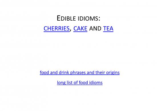 picture Food Idioms Pdf 105979 | Edibleidioms