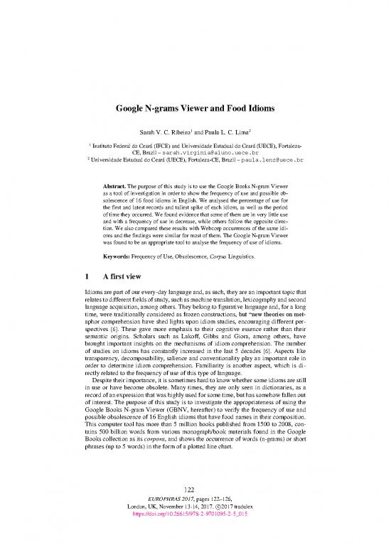 picture1_Food Idioms Pdf 105885 | Europhras2017015