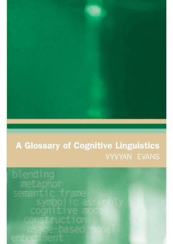 picture1_Cognitive Therapy Pdf 105278 | Evans   A Glossary Of Cognitive Linguistics   2007